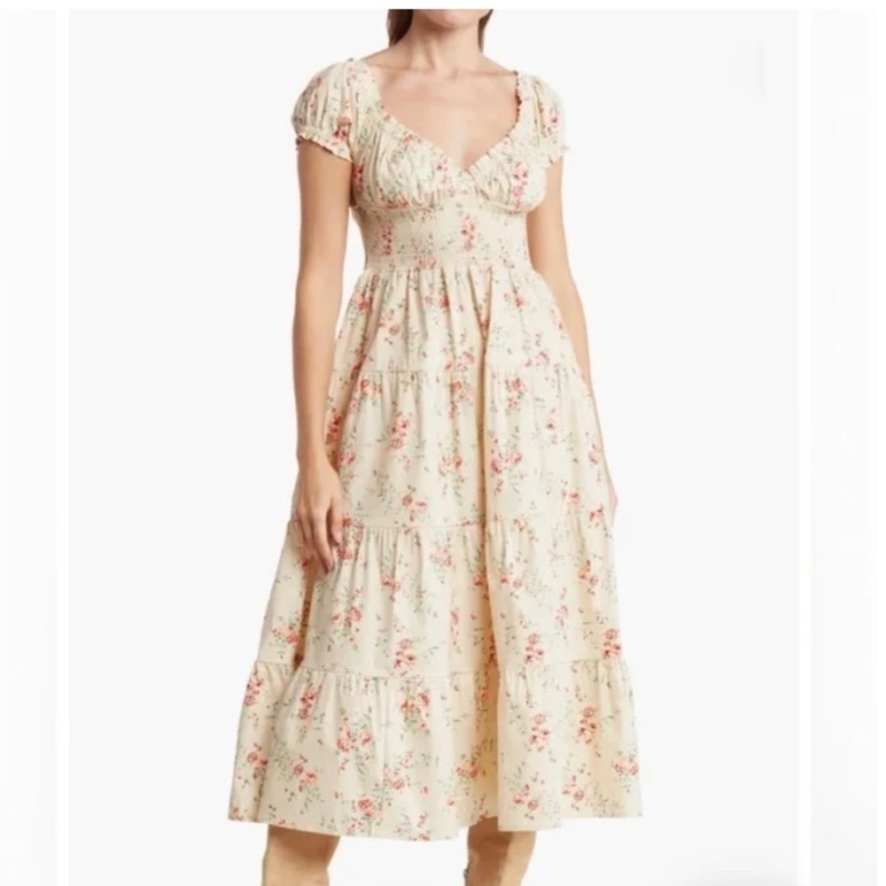 We Wore What Floral Midi Dress‎ XS